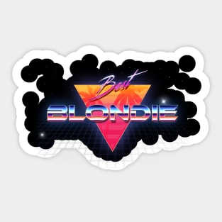 Blondie Retro Crome Art Sticker